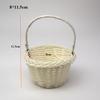 with Handle Imitation Rattan Handhold Handwoven 10 Styles Weaving Flower Basket Household Braid Storage Baskets