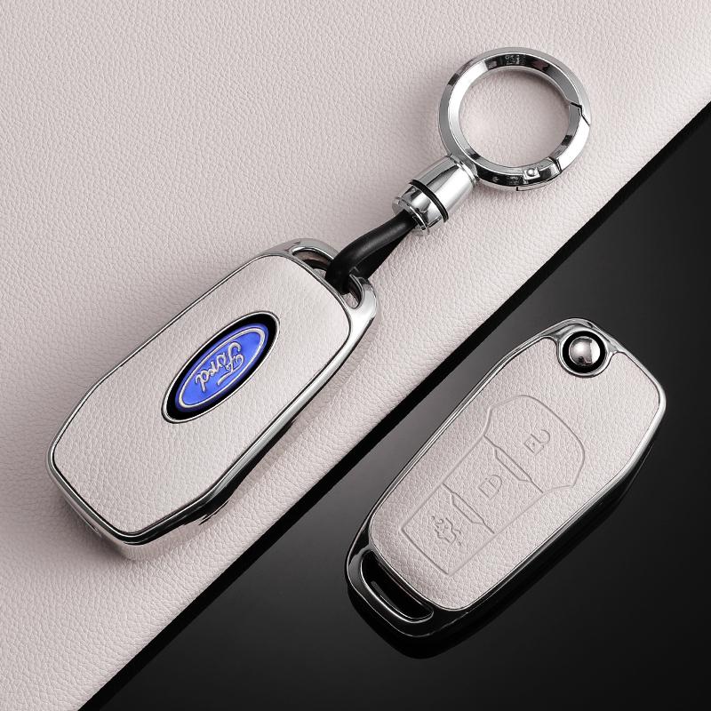 TPU Car Flip Key Cover Case Protective Shell Bag Keychain Holder for Ford Fusion Fiesta Escort Mondeo Everest Ranger Accessories