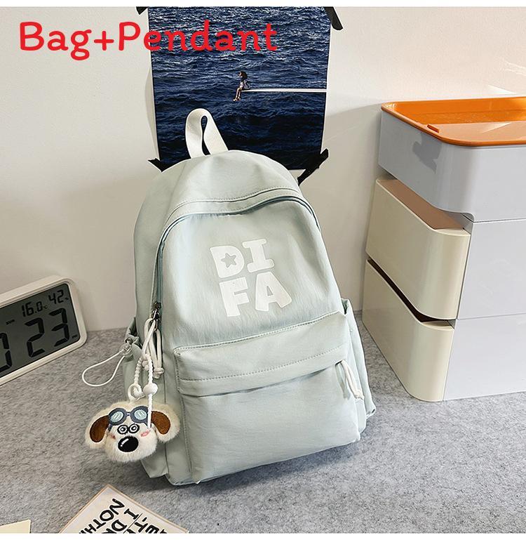 Jugend-Campus-Rucksack mit Buchstabenmuster und Nylon für Studenten