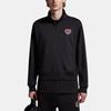 Moncler Moncoeur Motif Zip-Up Sweatshirt Men Jacket Black I2-091-8G00065-899A1-999