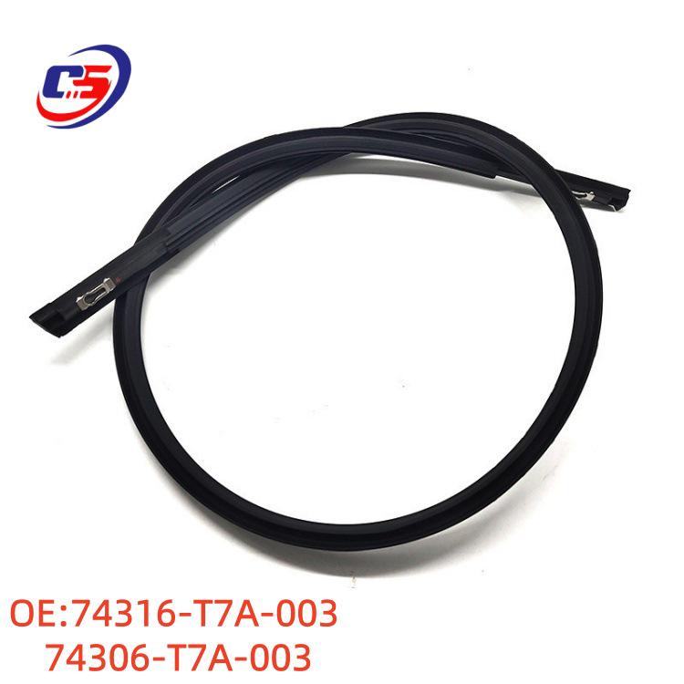 Roof Rack Rubber Strip for Vezel XR-V Concept, Parts 74306-T7A-003 & 74316-T7A-003