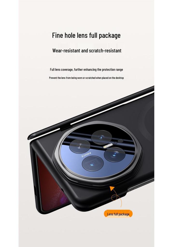 Honor Magic V6 Foldable Phone Case: Skin-Feel, Anti-Drop, Lens Stand, Full Coverage Protection
