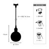 Cerdeco Delicate Glass Shade Pendant Light Hanging Creates a Rich Atmosphere with its Brass Plated and Glass E17 Ceiling Hook Lamp Sold PDT33 -