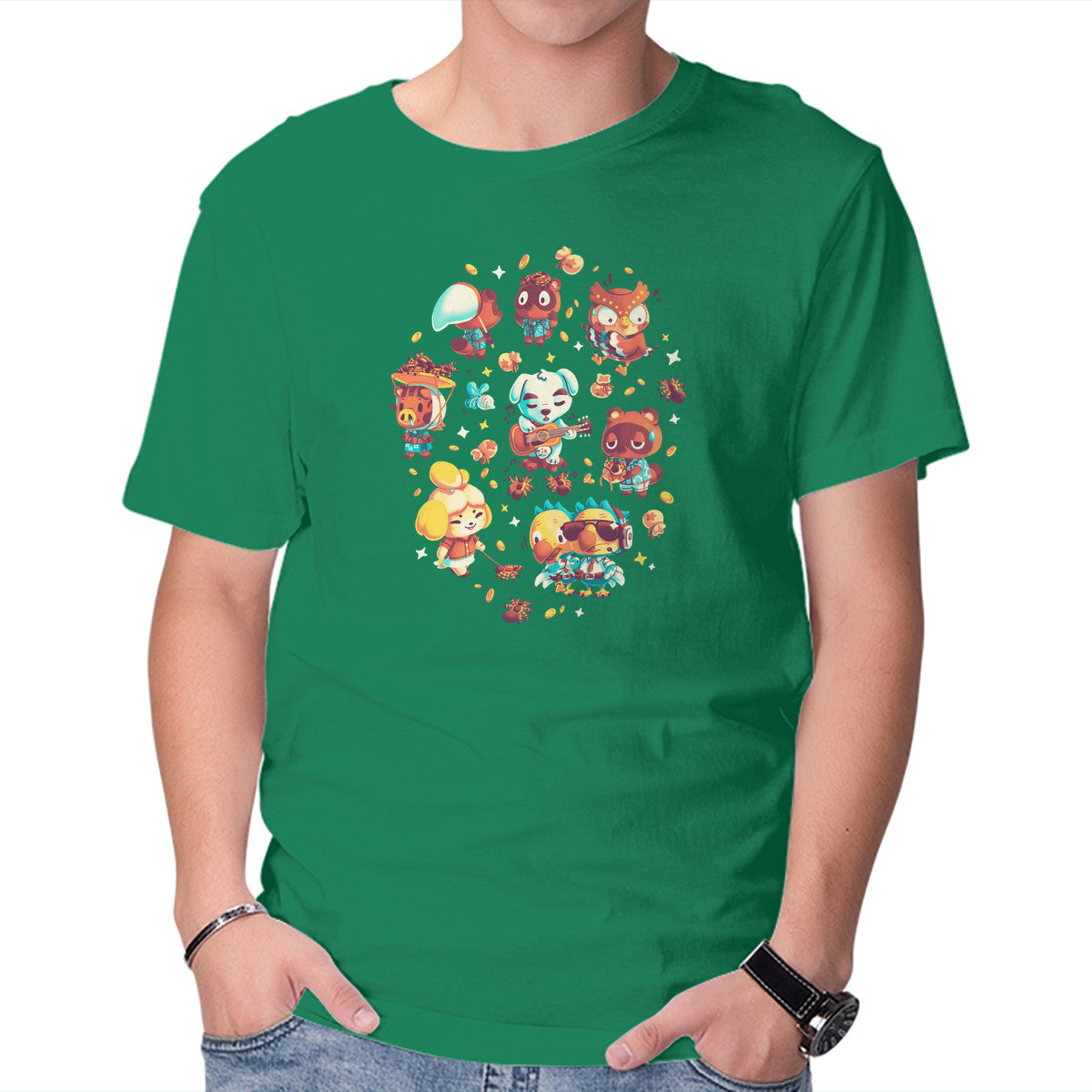 Unisex Crew Neck T-Shirt Tarantula Island Graphic Short Sleeve Casual Tee XL