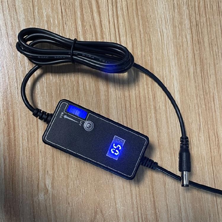 12V Adjustable Motor Controller with Temperature Display Stepless Speed Adjustable Adapter For Cooling Fan Blower Motor