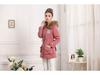 Manteau long à capuche en laine d'agneau style coréen grande taille pour femme - Hiver 2023