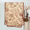 Ladies plain large flower printing velvet long silk scarf scarf versatile literary small fresh warm thin shawl