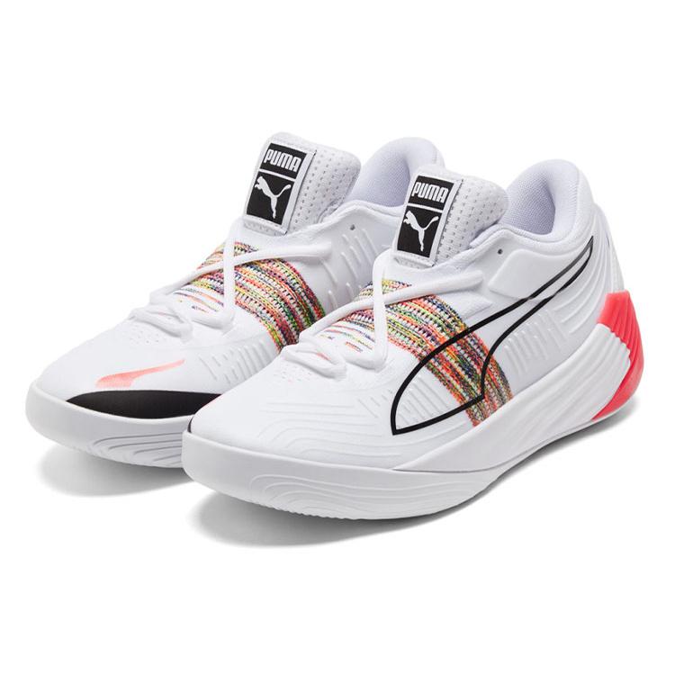 Puma Fusion Nitro Spectra 'White Sunblaze' (Unisex) White / Sunblaze Basketball Shoes 195684 01