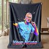 Erling Haaland Custom Name Text Flannel Blanket Soccer Logo Personalized Fleece Throw Blanket Special Gift For Sofa Bedroom Home