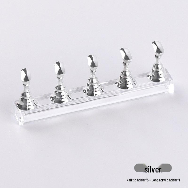 Oval Transparent Nail Polish Swatch Board for Beginners - Practice Tips & Color Display Card