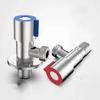 Triangle Valve Stainless Steel Hot Cold Inlet Valve Toilet Water Stop Valve Water Heater Valve Kitchen Sink Basin Triangle Valve