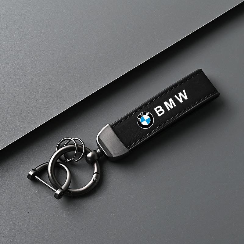 Car Leather Zinc Alloy Keychain Microfiber Key Chain Gift For BMW Performance E46 E30 E36 E39 E46 E87 E90 X1 X2 X3 X5 X7 Emblem Jbhv81