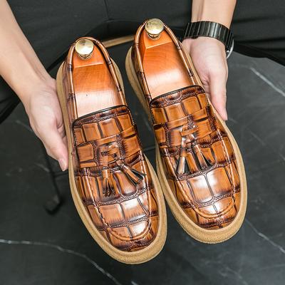 British Style Men's Loafers Slip On Casual Shoes Comfortable Walking Moccasins New Stylish Male Business Flats Driving Footwear
