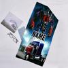 1pc Transformers Beach Towel with Custom Name, Beach/Swimming/Bath/Picnic/Camping Towel, Suitable for Seaside Beaches
