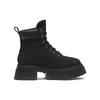 Timberland Sky Botas de Exterior de Media Caña con Cordones de Cuero Duraderas Casuales Impermeables de 6 Pulgadas Botas de Mujer Negro A428J001