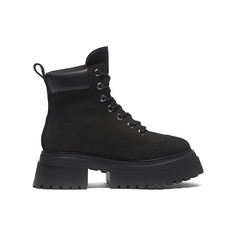 Timberland Sky 6 Zoll Schnürleder Langlebig Lässig Wasserdicht Wadenhoch Outdoor Stiefel Damenstiefel Schwarz A428J001