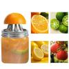 Stainless Steel Citrus Juicer Lid for 3.38inch Mason Jar Dishwasher Safe Manual Fruit Press with Ergonomic Handle
