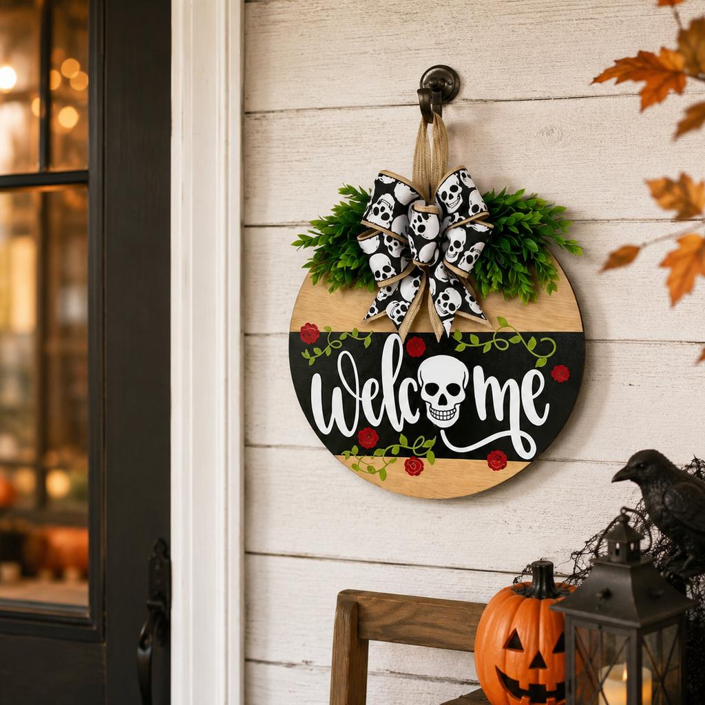 Wooden Decorative Door Sign Hanging Ornament for Home Wall Decor