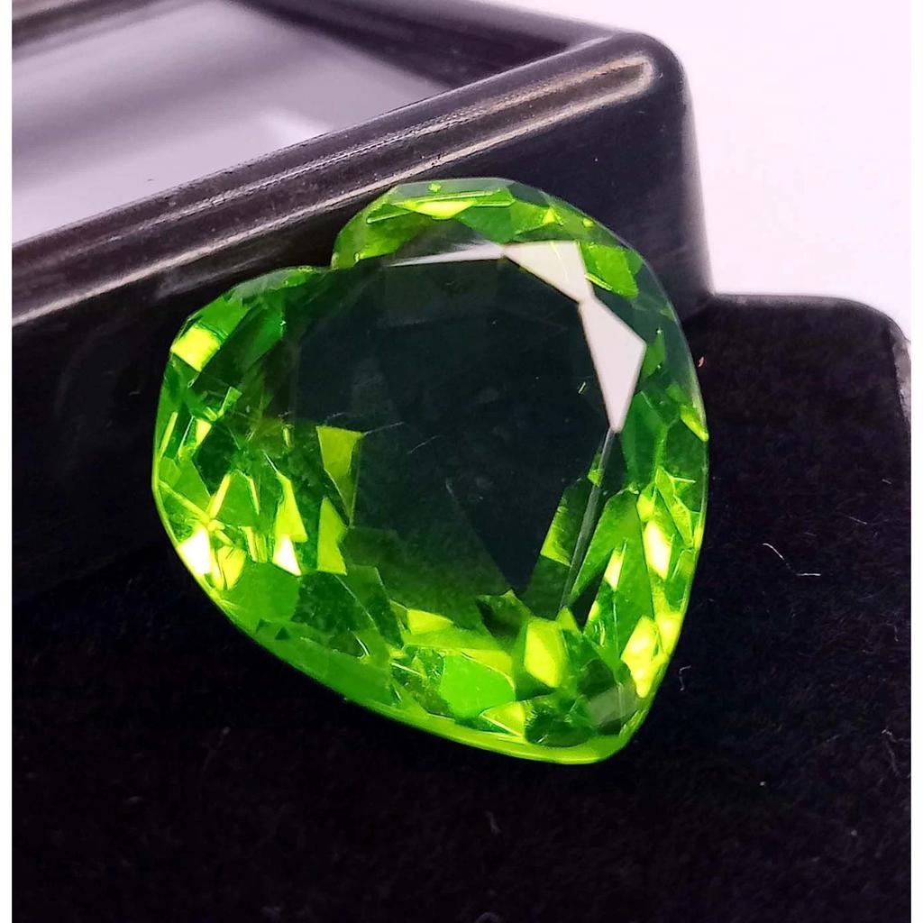 Natural Peridot Green Heart Cut 10-12 Ct Fabulous Certified Loose Gemstone