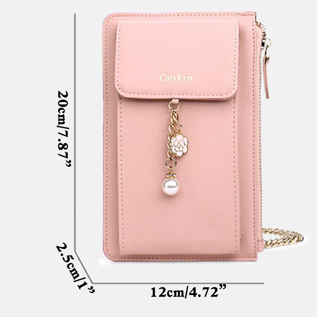 large wallet with shoulder strap