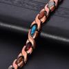 Zinc Alloy Magnetic Therapy Bracelet Women Men Geometric Waterdrop Design Vintage Copper Tone Jewelry Accessory