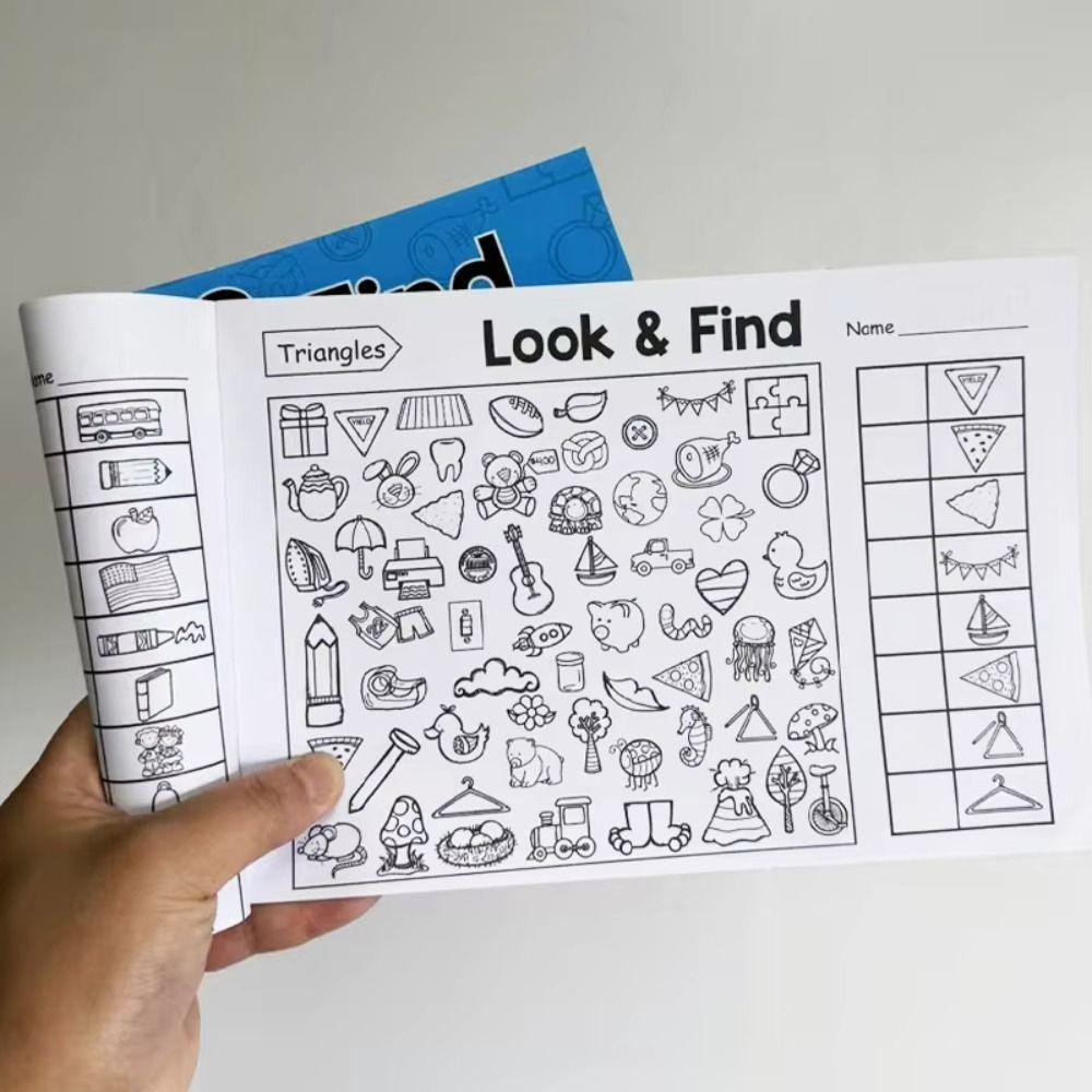 Verbeter Visuele Perceptie Leuk Kleurboek Zoek en Vind Spel Boek Kinder Cadeau