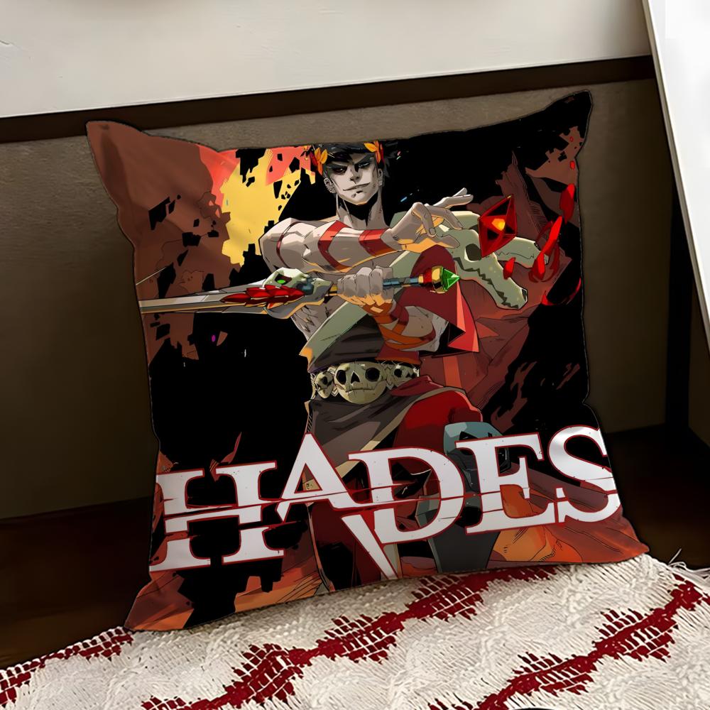 HHades game Cushion Cover Reversible Soft Durable Pillow Cover Home Car MultiScene Use for Daily Comfort