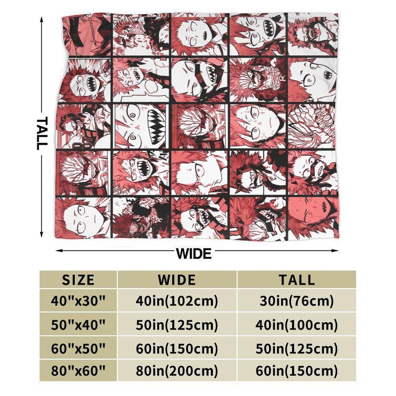 My Hero Academia Collage Anime Flannel Fleece Blanket Lightweight Blanket Soft Warm Cozy Fuzzy Throw Blanket for Bed Sofa Travel