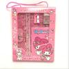 Melody Kuromi Handheld Stationery Set Anime Cartoon Pencil Ruler Notebook Kids Learning Gift Prize For Kids Adults Children's Birthday Gift Holiday