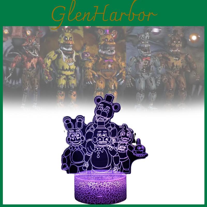 Luce Notturna a LED Animali Five Nights At Freddys con Telecomando per Decorazione Camera dei Bambini