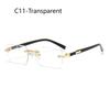New Frameless Fashion Sunglasses Trend Rimless Cut Edge Shades Versatile Sun Glasses For Men Women