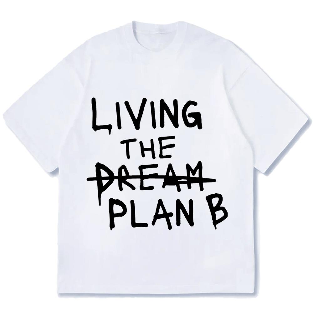 

Unisex Fashion Cotton T-shirts Casual English Letter Printed Tees Summer Holiday Men s Short Sleeve O-neck Tops 3XL