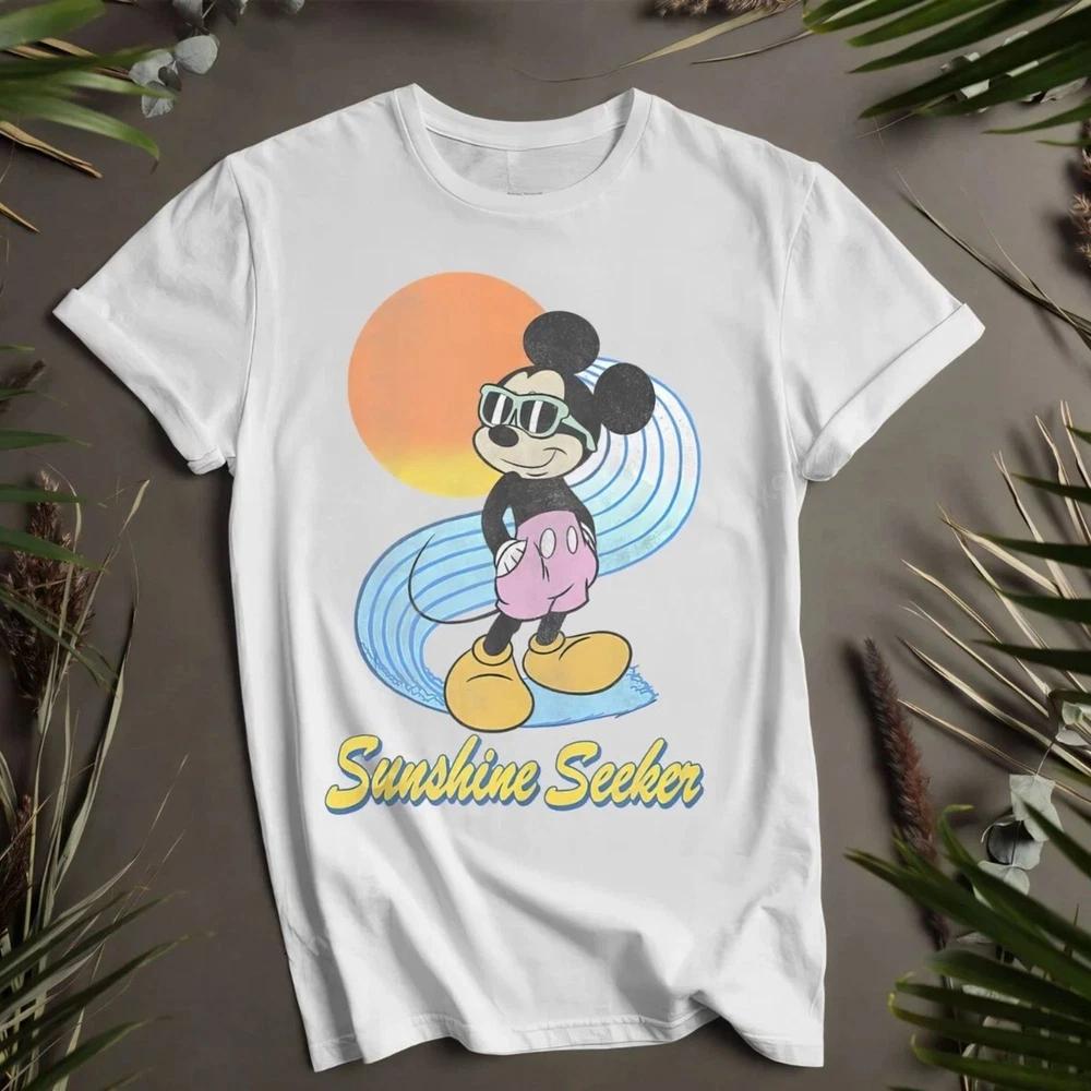 Mouse Sunshine Basic White T Shirt S