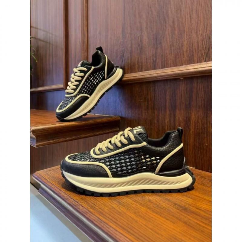 Kids Breathable Mesh Sneakers With Chunky Sole Retro Style Comfortable Casual Shoes Boys