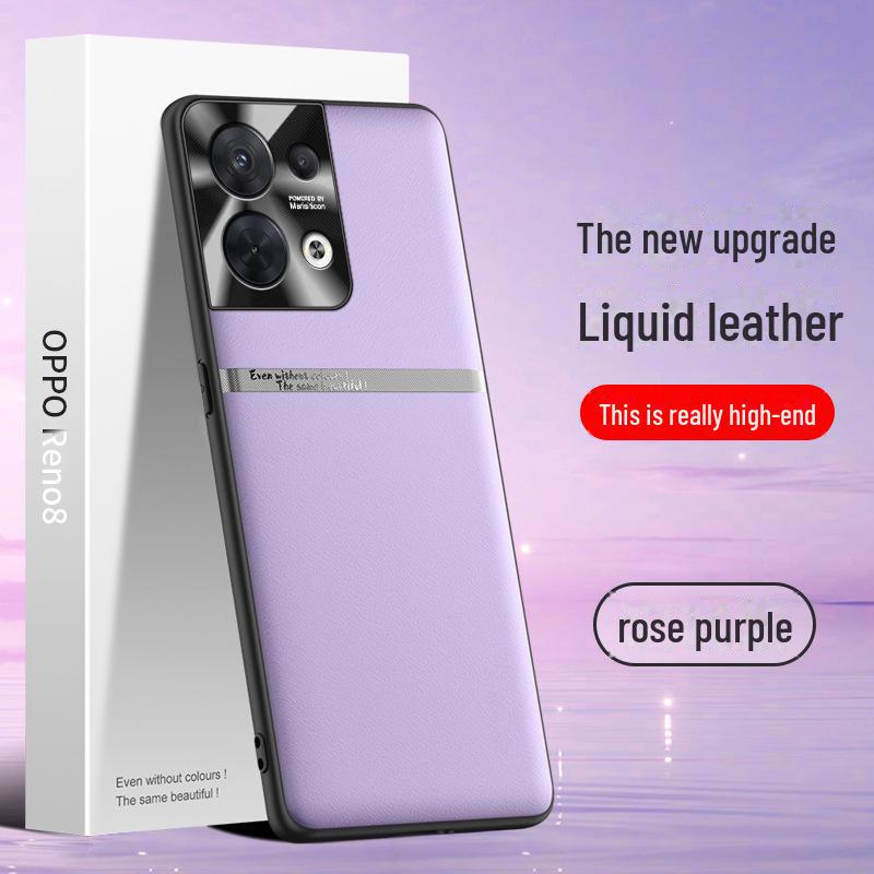 Liquid Leather Anti-Fall and Anti-Fouling Case for OPPO Reno 8
