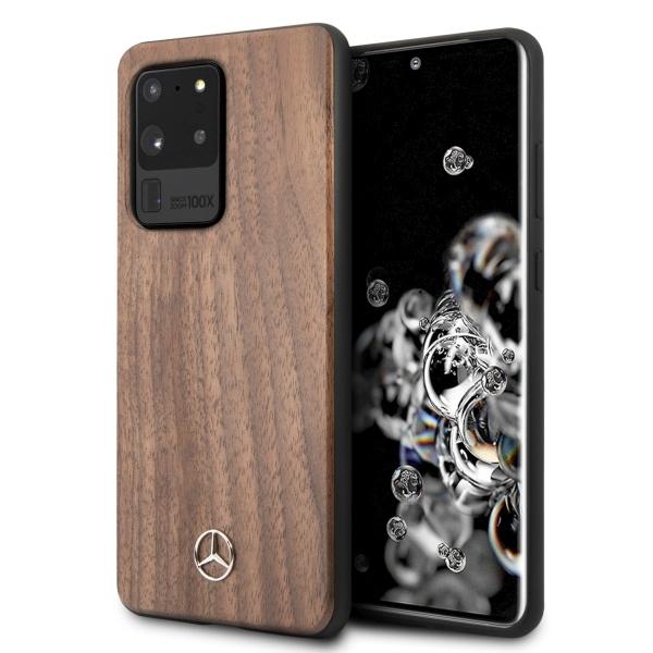 Etui do Samsung Galaxy S20 Ultra Mercedes Wood Line Orzechowe