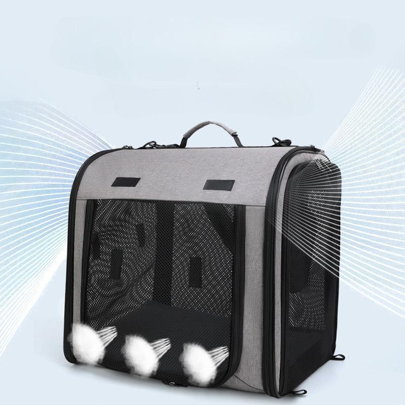 Large Portable Pet Backpack Travel Out Portable Cat Dog Backpack Breathable Cat Bag