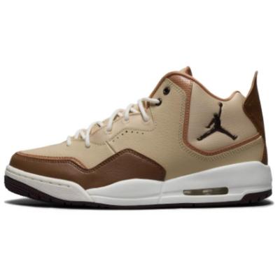 Courtside 23 Antislip Slijtvast Middelhoge Vintage Basketbalschoenen Unisex Bruin HV1812-221
