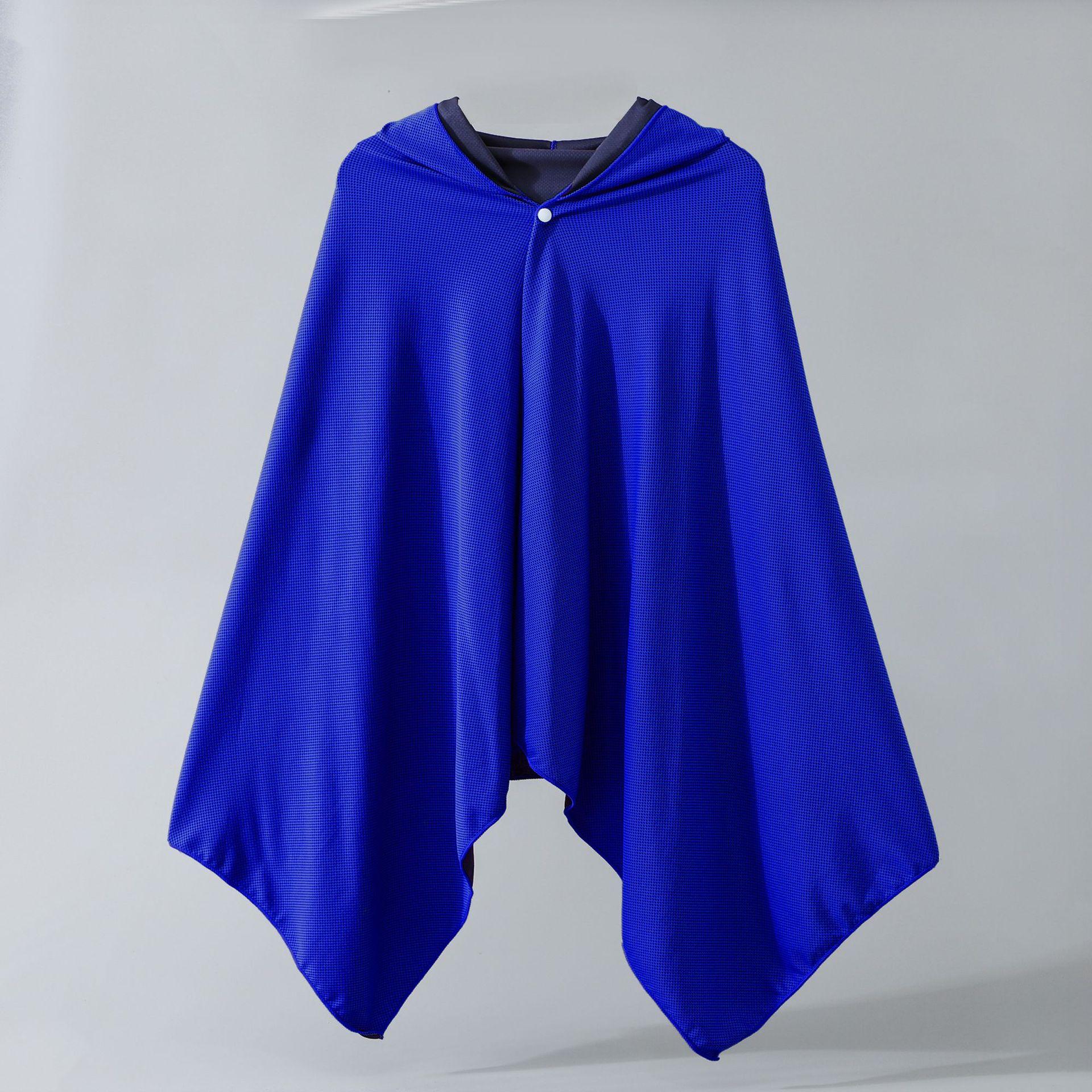 Diving Quick Dry Hooded Towel Cape Spa Hot Spring Changing Bath Robe 60x145cm