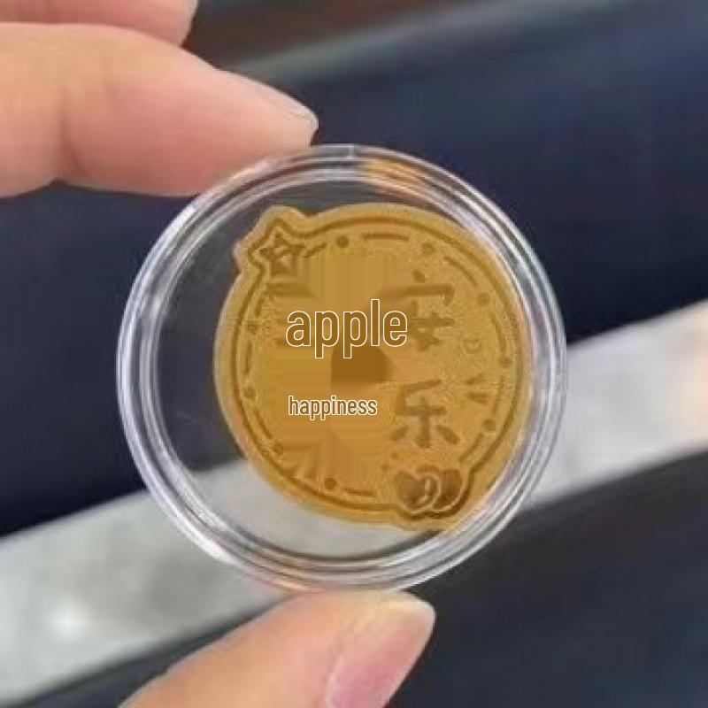 99.9% Pure Gold Phone Sticker - Shuibei Princess Style for Wealth & Prosperity