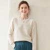 Women's 100% Pure Cashmere Round Neck Sweater - Versatile Style for Autumn and Winter