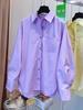 2026 South Korea Candy Color Long Sleeve Loose Casual Shirt for Women