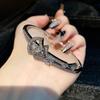 Copper Inlaid Zircon Horseshoe Buckle, Fashionable and High-end, Versatile, Women's Exquisite Jewelry