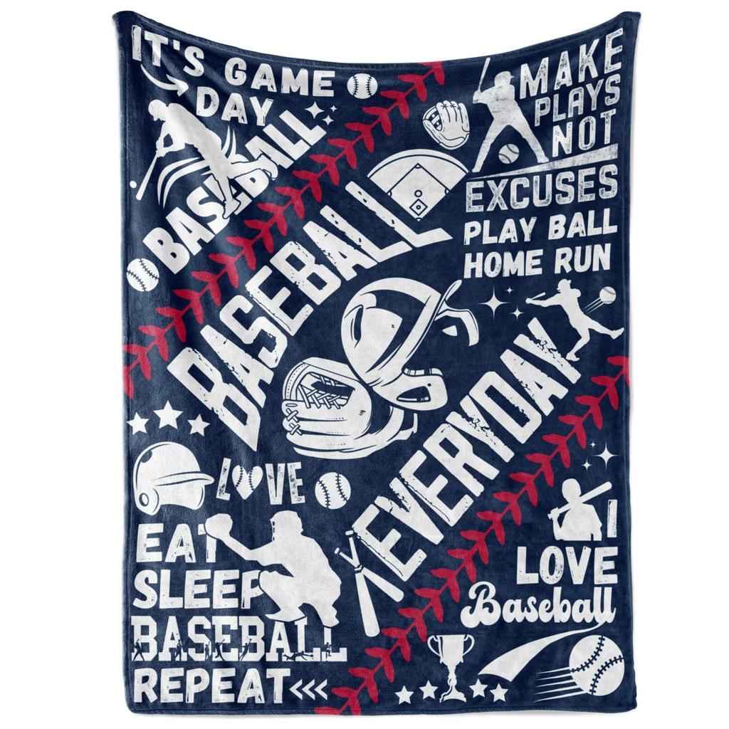 Blanket Softball Baseball in Grey Throw Blanket Ultra Soft Velvet Blanket Lightweight Bed Blanket Quilt Durable Home Decor