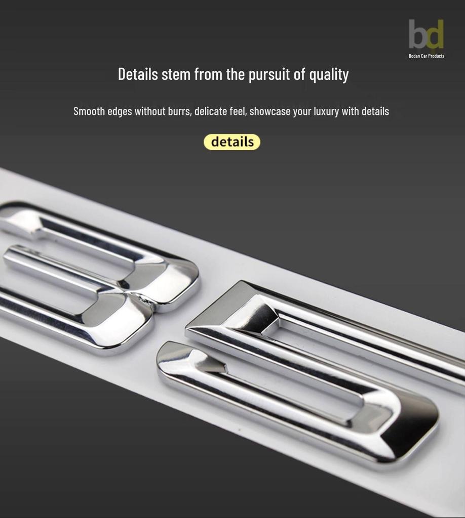 BMW 7er Modell 23 Heckemblem Aufkleber (740Li, 730Li, 750Li, 760Li)