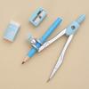 8 Pcs Compass/Math Set for Students with Shatterproof Storage Box, Geometry Set for School, Includes Ruler, Protractor, Compass, Pencil,Pencil