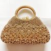 Silberne Diamant Damen Abend-Clutch Tasche Strassstein Top-Griff Handtaschen Kristall Formale Hochzeits-Brautparty Handtaschen Dinner Taschen