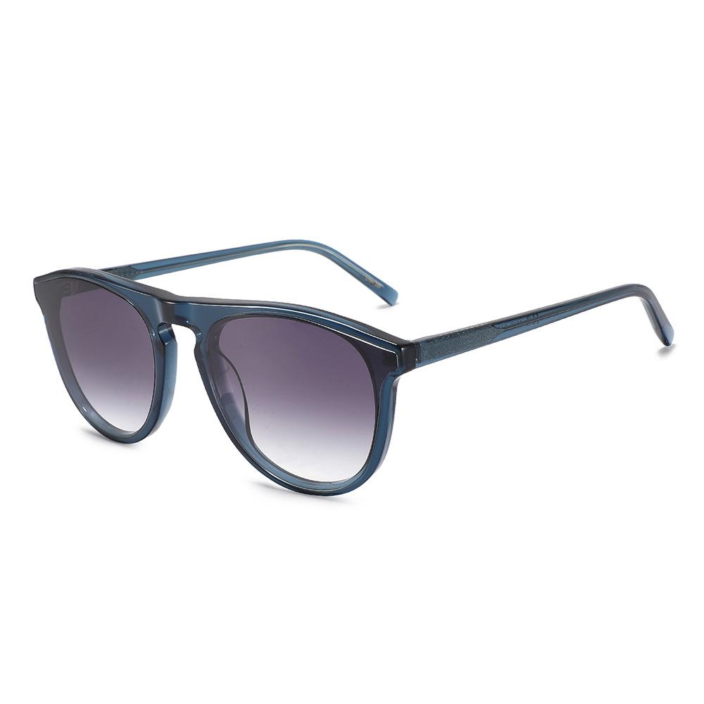 

2025 Fashion Travel Versatile High Quality Acetate Round Oval Polarized Sunglasses Men Women Outdoor Sun Protection Eyeglasses as picture