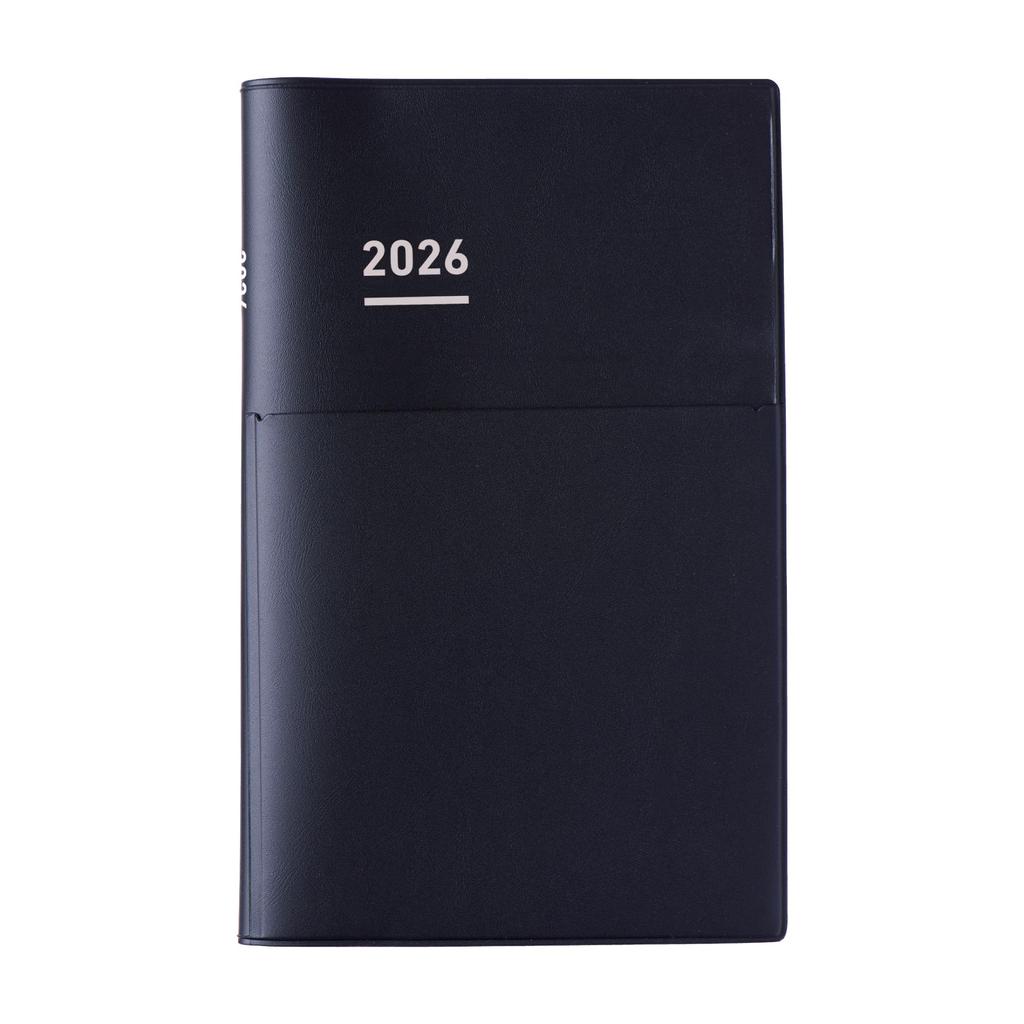 KOKUYO Jibun Techo Biz mini 2026 Spring B6 Slim Matte Black Starts March 2026 Monthly/Weekly (JBM1D-264) -