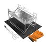 PSKOOK Wood Fire Folding Fire Opens In an No Assembly Easy To Pit, Pit, Compact, Lightweight, Camping, Instant, Required, One-touch, Carry,
